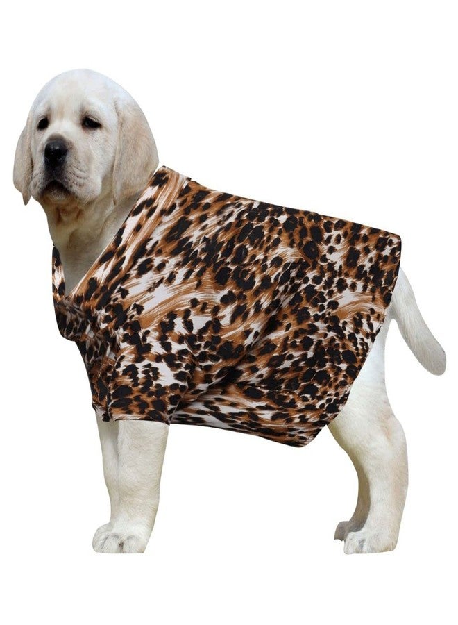 Western Era Super Soft Trendy Printed Shirt, Ultra Comfort Dog Apparel, Cotton Printed Breathable Basic Vest Dog Shirt, Lightweight Thin Shirt for Your Furies (XXLarge - 28 inch) (Leopard Print) - Image 1